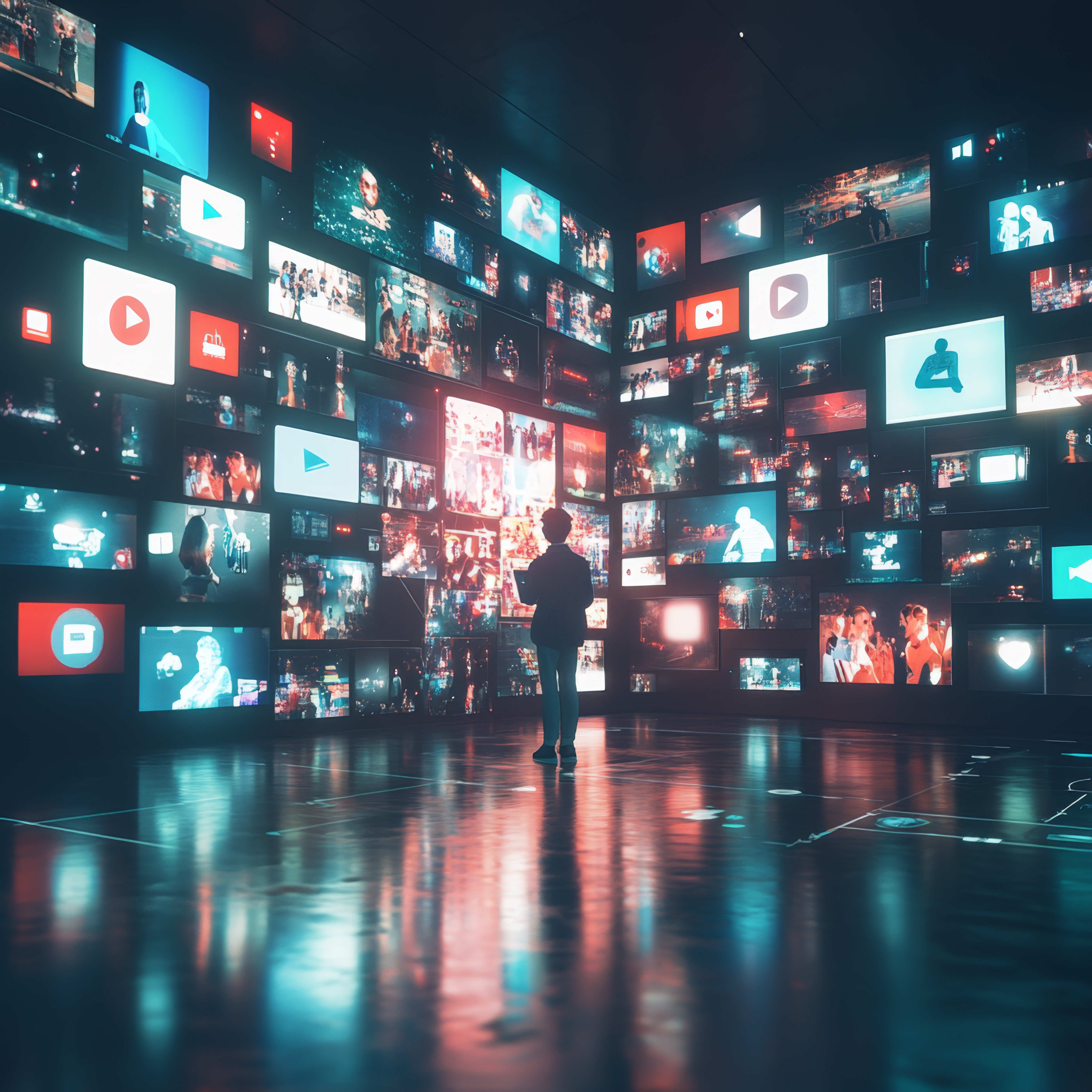 large-wall-screens-displaying-various-social-media-feeds